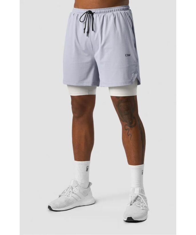 Icaniwill Stride 2-in 1 Shorts Herre