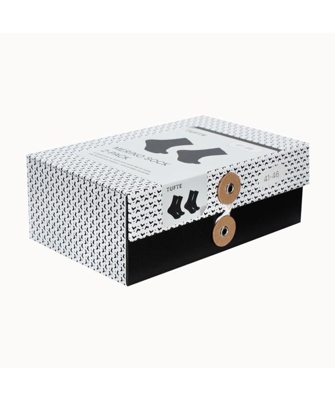 Tufte Merino 2-pk Ullsokker Giftbox
